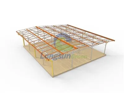 Soluzione solare fotovoltaica con sistema di copertura BIPV
